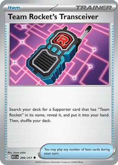 Team Rocket's Transceiver ME: Ascended Heroes Pokemon card