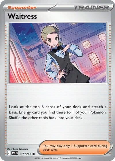 Waitress ME: Ascended Heroes Pokemon card