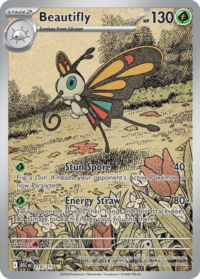 Beautifly ME: Ascended Heroes Pokemon card