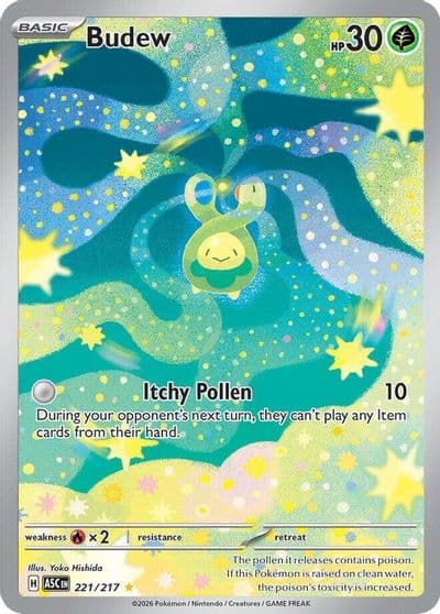 Budew ME: Ascended Heroes Pokemon card