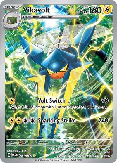 Vikavolt ME: Ascended Heroes Pokemon card
