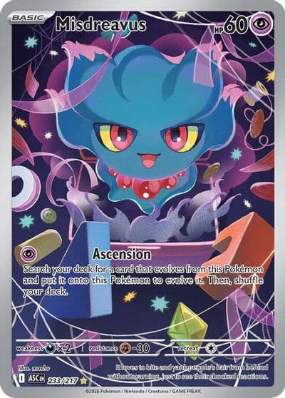 Misdreavus ME: Ascended Heroes Pokemon card