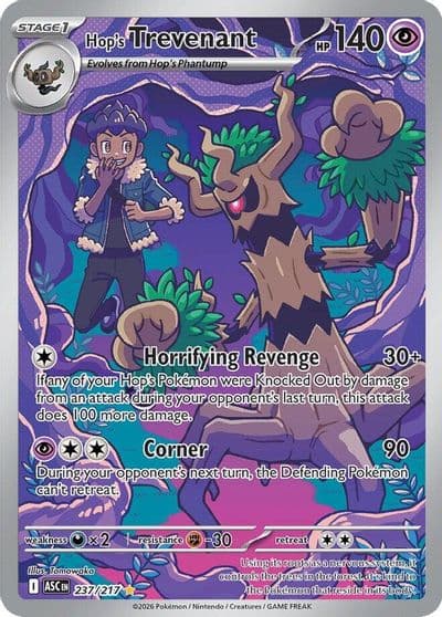Hop's Trevenant ME: Ascended Heroes Pokemon card