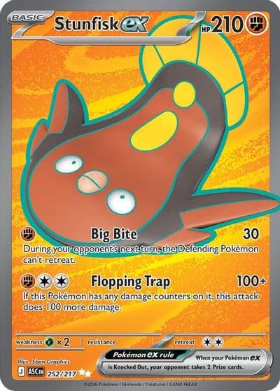 Stunfisk ex ME: Ascended Heroes Pokemon card