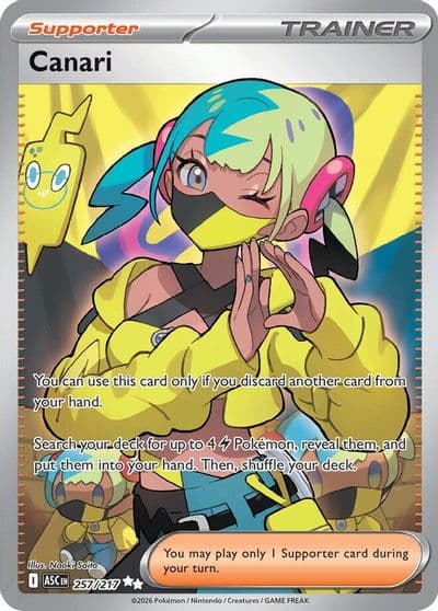 Canari ME: Ascended Heroes Pokemon card