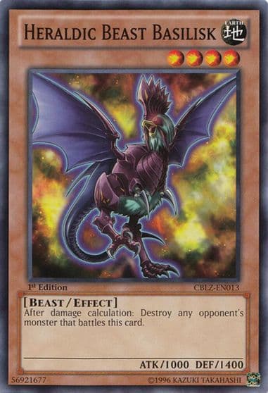 Heraldic Beast Basilisk Cosmo Blazer Yu-Gi-Oh! card