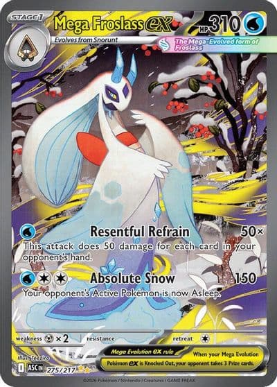 Mega Froslass ex ME: Ascended Heroes Pokemon card