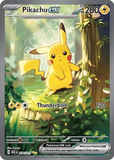 Pikachu ex ME: Ascended Heroes Pokemon card