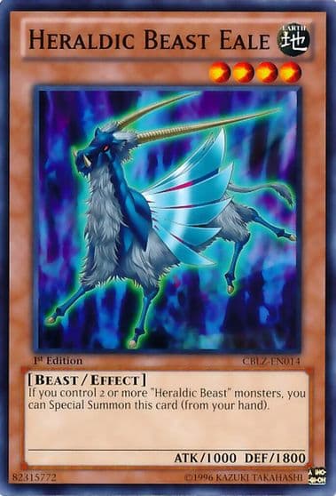 Heraldic Beast Eale Cosmo Blazer Yu-Gi-Oh! card