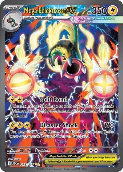 Mega Eelektross ex ME: Ascended Heroes Pokemon card