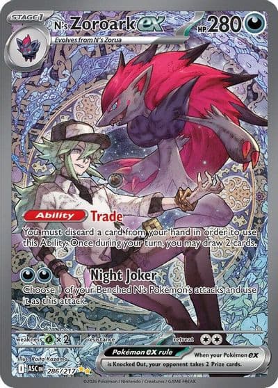 N's Zoroark ex ME: Ascended Heroes Pokemon card