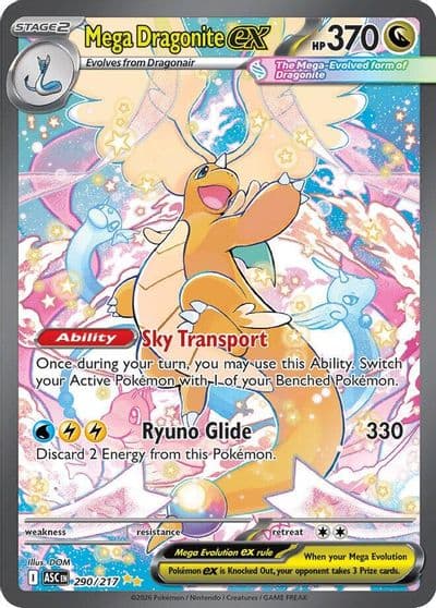 Mega Dragonite ex ME: Ascended Heroes Pokemon card