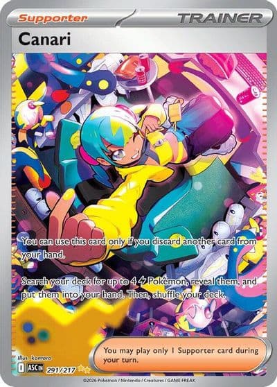 Canari ME: Ascended Heroes Pokemon card