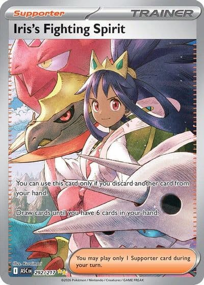 Iris's Fighting Spirit ME: Ascended Heroes Pokemon card