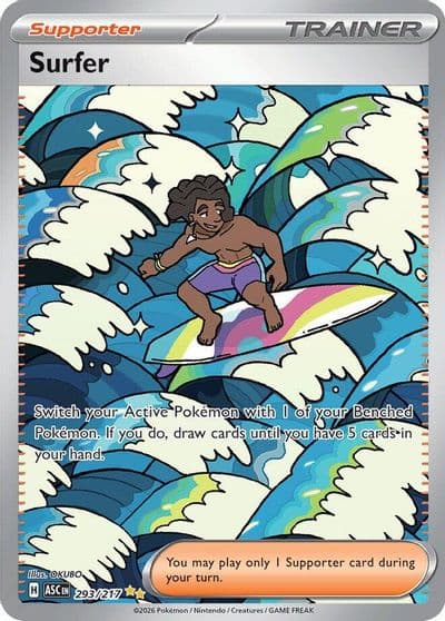 Surfer ME: Ascended Heroes Pokemon card