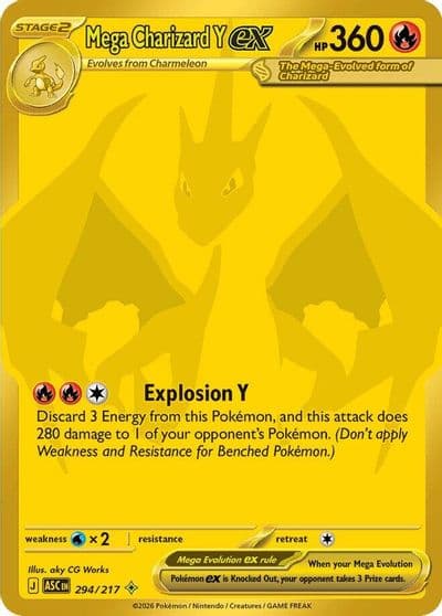 Mega Charizard Y ex ME: Ascended Heroes Pokemon card