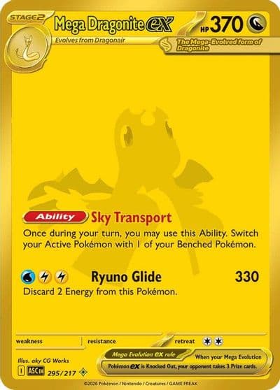 Mega Dragonite ex ME: Ascended Heroes Pokemon card