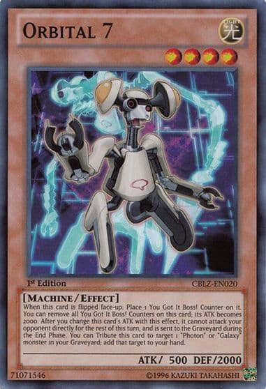 Orbital 7 Cosmo Blazer Yu-Gi-Oh! card