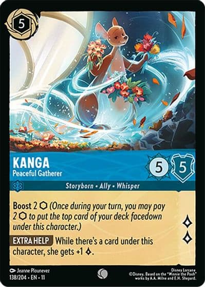 Kanga Peaceful Gatherer Winterspell Lorcana card
