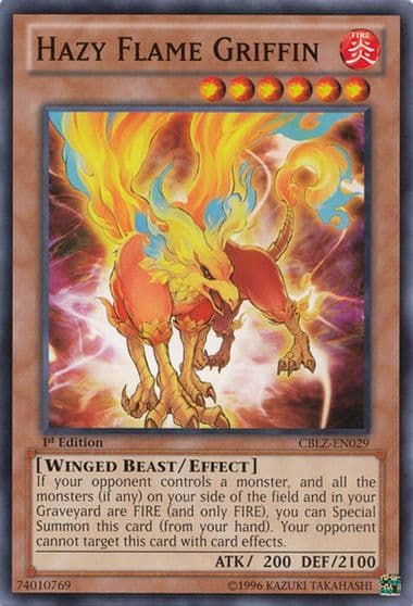 Hazy Flame Griffin Cosmo Blazer Yu-Gi-Oh! card