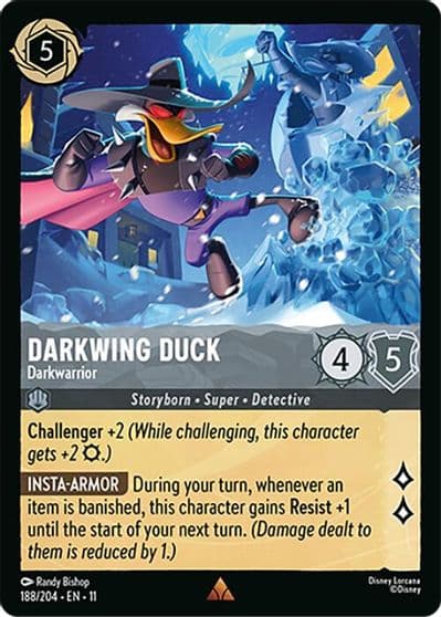 Darkwing Duck Darkwarrior Winterspell Lorcana card