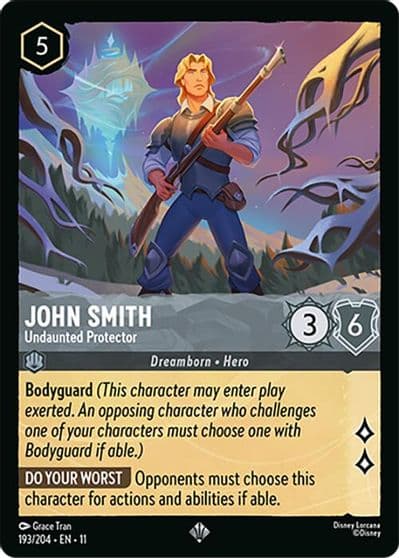 John Smith Undaunted Protector Winterspell Lorcana card