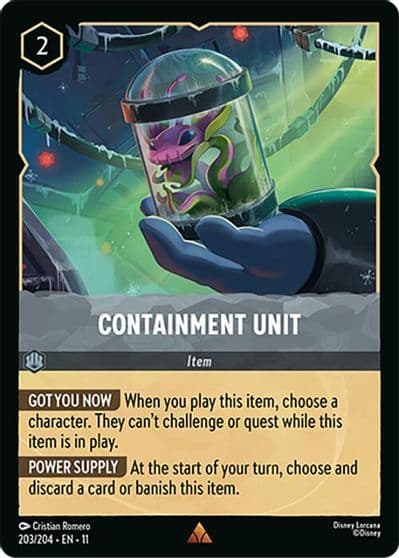 Containment Unit Winterspell Lorcana card