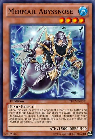 Mermail Abyssnose Cosmo Blazer Yu-Gi-Oh! card