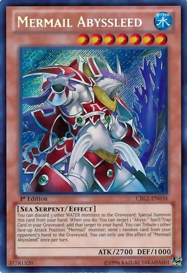 Mermail Abyssleed Cosmo Blazer Yu-Gi-Oh! card