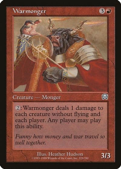 Warmonger Mercadian Masques Magic card