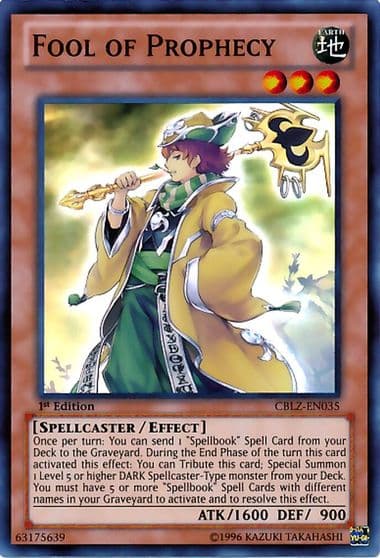 Fool of Prophecy Cosmo Blazer Yu-Gi-Oh! card