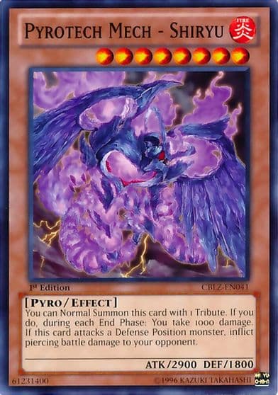 Pyrotech Mech Shiryu Cosmo Blazer Yu-Gi-Oh! card