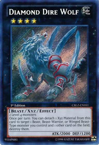 Diamond Dire Wolf Cosmo Blazer Yu-Gi-Oh! card