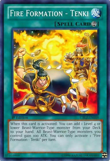 Fire Formation Tenki Cosmo Blazer Yu-Gi-Oh! card