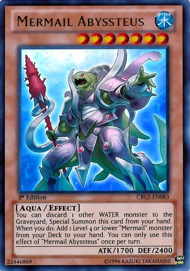 Mermail Abyssteus ultra Cosmo Blazer Yu-Gi-Oh! card