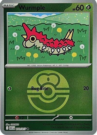 Wurmple (Love Ball) ME: Ascended Heroes Pokemon card