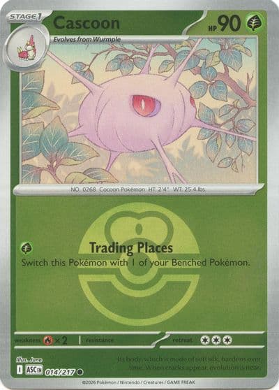 Cascoon (Love Ball) ME: Ascended Heroes Pokemon card