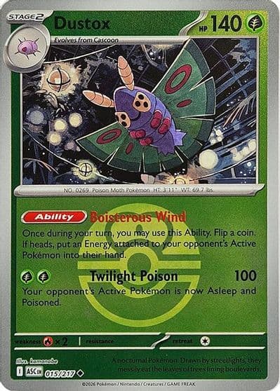 Dustox (Love Ball) ME: Ascended Heroes Pokemon card