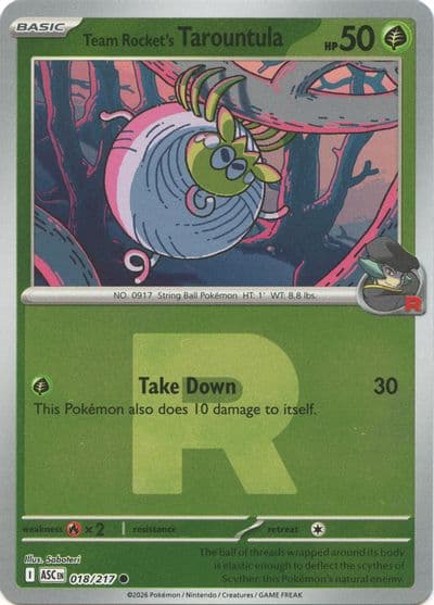 Team Rocket's Tarountula (Team Rocket) ME: Ascended Heroes Pokemon card