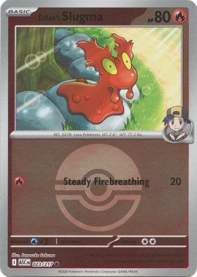 Ethan's Slugma (Poke Ball) ME: Ascended Heroes Pokemon card