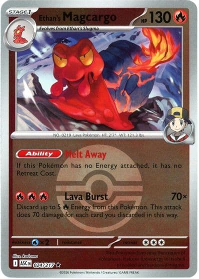 Ethan's Magcargo (Poke Ball) ME: Ascended Heroes Pokemon card