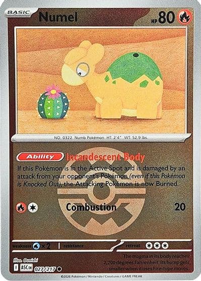 Numel (Quick Ball) ME: Ascended Heroes Pokemon card