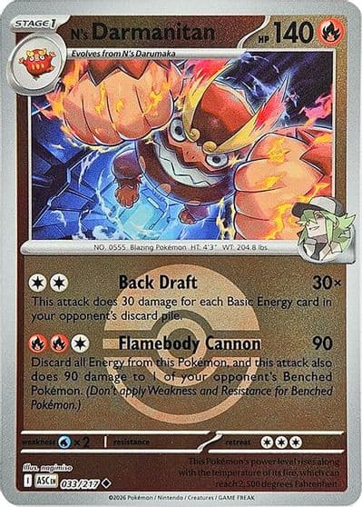 N's Darmanitan (Poke Ball) ME: Ascended Heroes Pokemon card