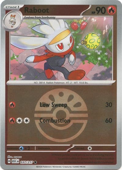 Raboot (Friend Ball) ME: Ascended Heroes Pokemon card