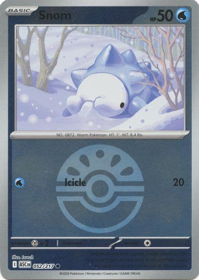 Snom (Friend Ball) ME: Ascended Heroes Pokemon card