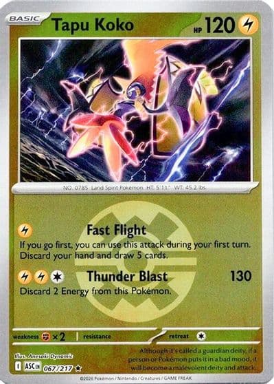 Tapu Koko (Quick Ball) ME: Ascended Heroes Pokemon card