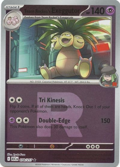 Team Rocket's Exeggutor (Team Rocket) ME: Ascended Heroes Pokemon card