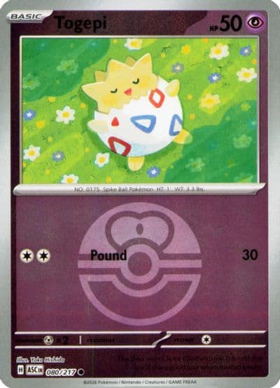 Togepi (Love Ball) ME: Ascended Heroes Pokemon card