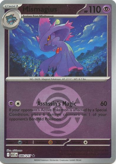 Mismagius (Dusk Ball) ME: Ascended Heroes Pokemon card