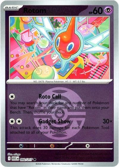 Rotom (Dusk Ball) ME: Ascended Heroes Pokemon card